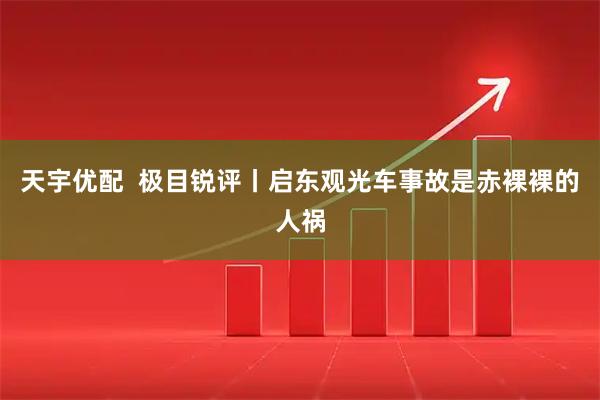 天宇优配  极目锐评丨启东观光车事故是赤裸裸的人祸