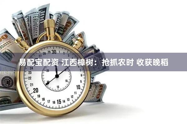 易配宝配资 江西樟树：抢抓农时 收获晚稻